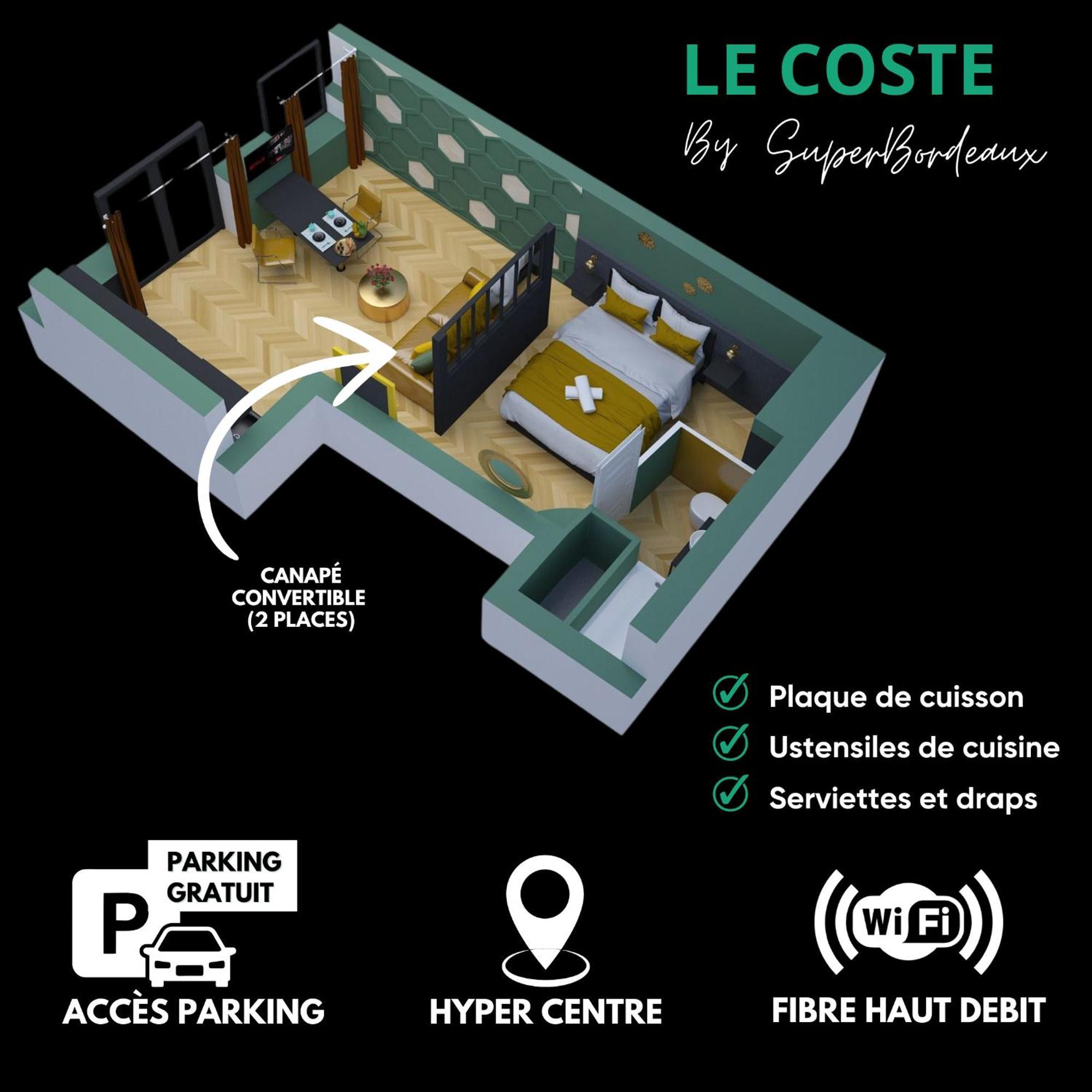 Free Parking - Self Checkin - Wifi - Netflix - City Center - Le Coste By Superbordeaux Bagian luar foto